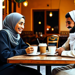 Nostalgic Kart Rider Memories**

"A warmly lit scene depicting friends reminiscing about Kart Rider days, laughing and sharing stories over coffee in a cozy Arabic cafe. Fully clothed, modest attire, safe for work, appropriate content, perfect anatomy, natural proportions, family-friendly, digital art, high quality."

**