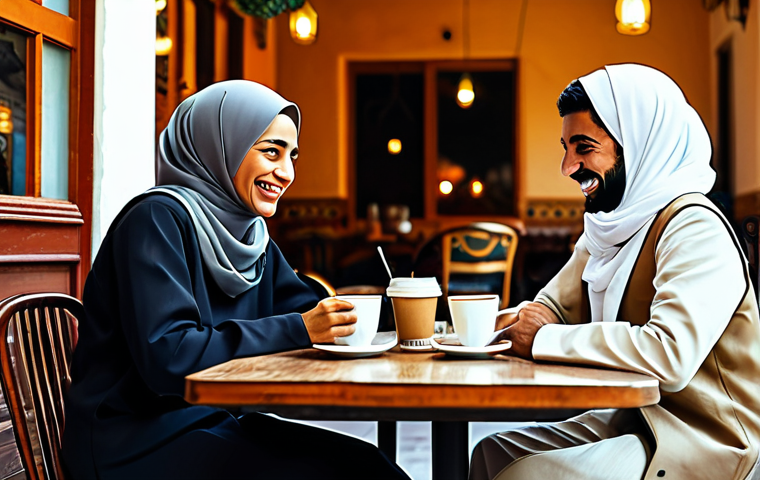 Nostalgic Kart Rider Memories**

"A warmly lit scene depicting friends reminiscing about Kart Rider days, laughing and sharing stories over coffee in a cozy Arabic cafe. Fully clothed, modest attire, safe for work, appropriate content, perfect anatomy, natural proportions, family-friendly, digital art, high quality."

**