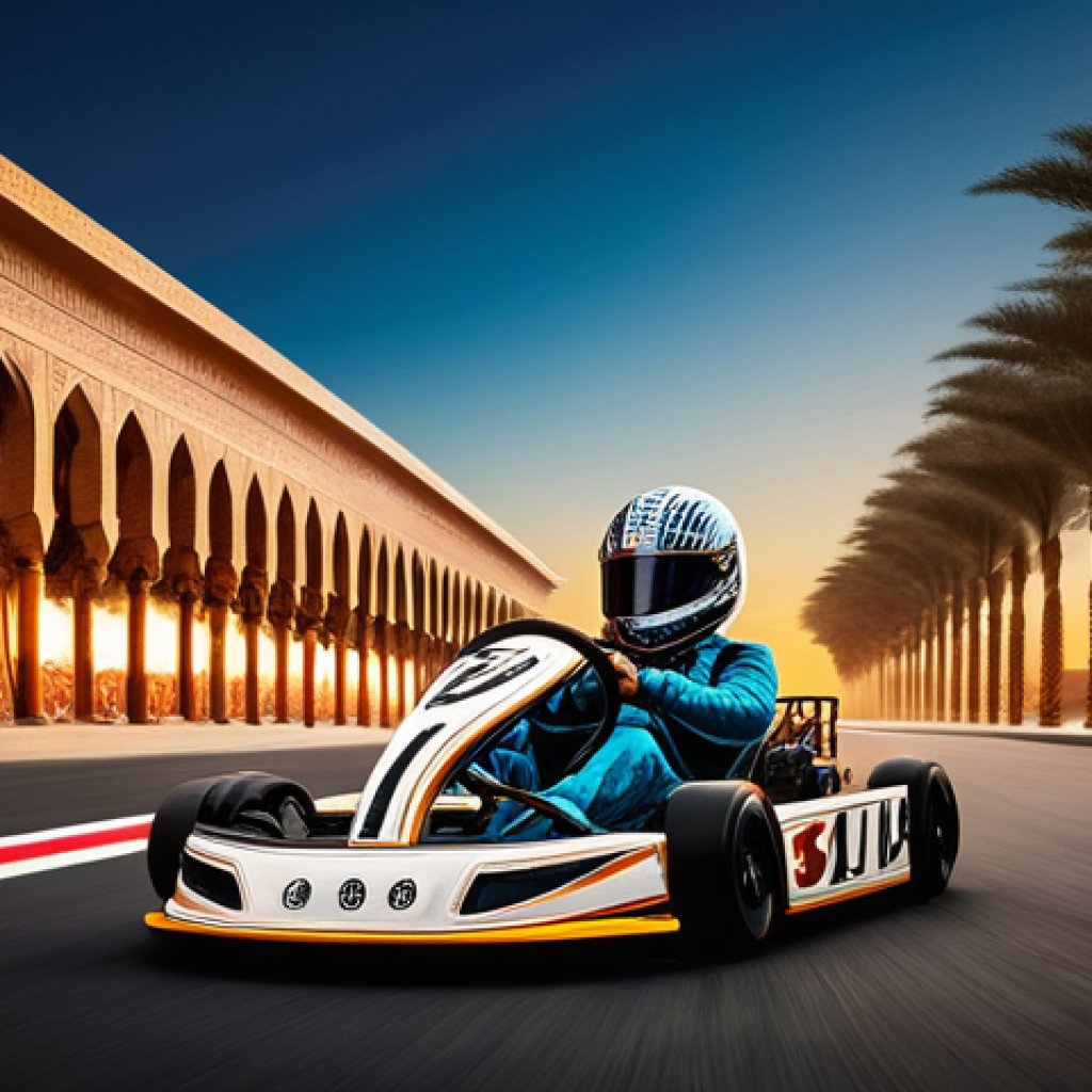 카트라이더 유저 피드백 반영 사례 - **Prompt:** A dynamic, wide shot of a male or female kart racer, mid-race, expertly navigating a win...