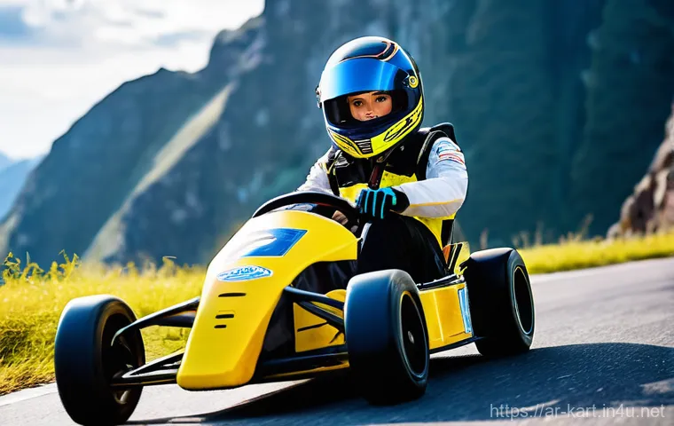 카트라이더 초보자를 위한 트랙별 공략 - **Prompt 1: Mastering the Apex on a Technical Kart Racing Track**
    A focused professional kart ra...