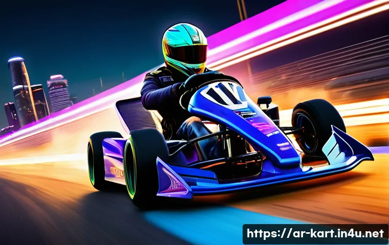 카트라이더 드리프트 공식 팁 - **Prompt 1: Dynamic Drift Master**
    A vibrant, high-energy illustration of a male KartRider Drift...