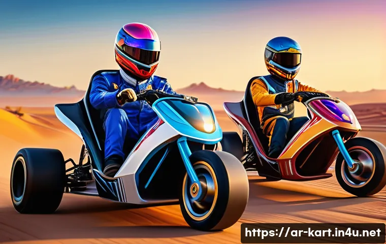 카트라이더 팬아트 챌린지 - A vibrant digital artwork of KartRider characters redesigned with innovative racing outfits and pers...