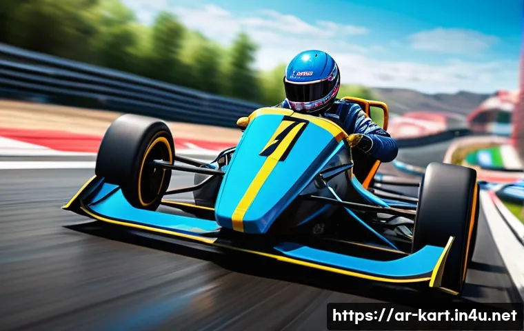 카트라이더 업데이트 패치 포인트 - A dynamic racing scene featuring the character "Bomb," depicted in sporty racing attire with a focus...