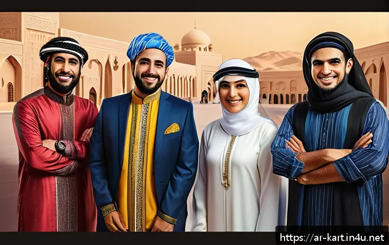 카트라이더 팬아트와 글로벌 커뮤니티 공략 - A vibrant digital art showcase featuring diverse KartRider players from an Arabic-speaking community...