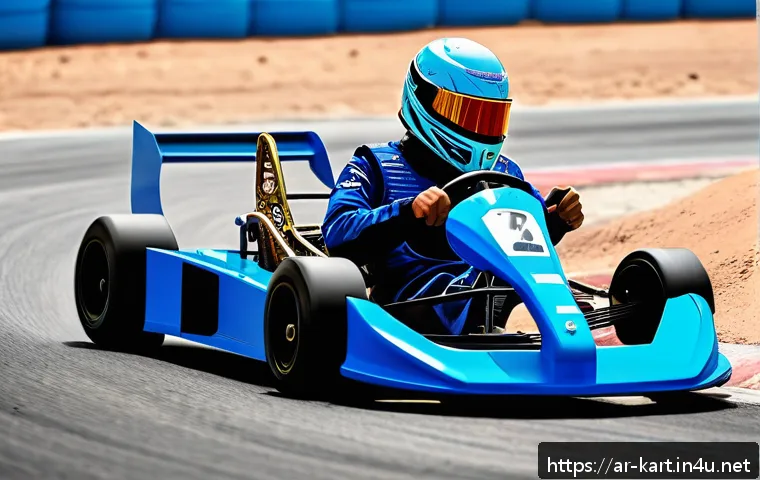 카트라이더 트랙별 공략 노하우 - A dynamic kart racing scene on a technical track called "Legend Circus," featuring sharp, narrow tur...