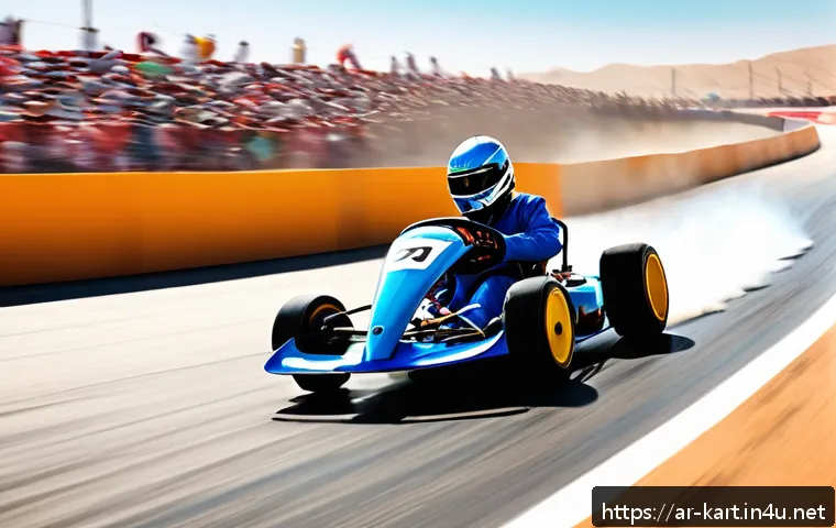 카트라이더 공식 채널 정보 - A dynamic KartRider racing scene set on a newly designed, complex track featuring sharp turns and el...
